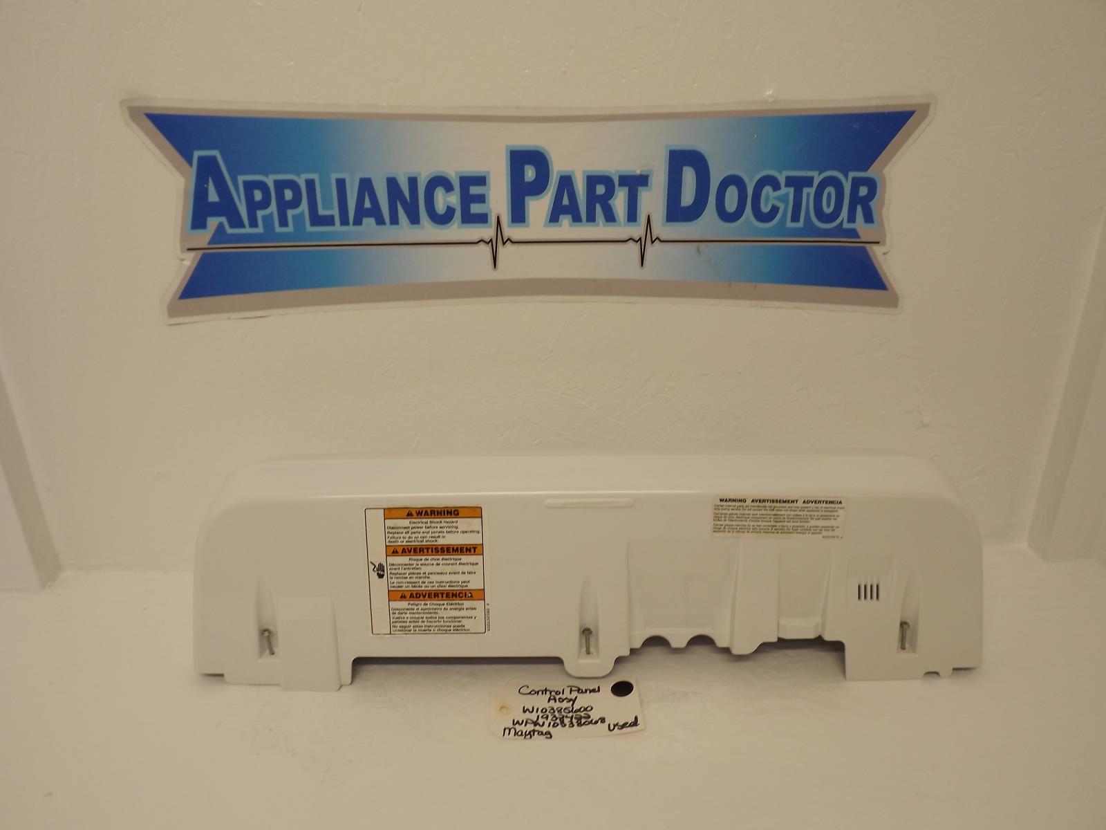 Maytag Washer W10385600 1938422 WPW10338068 Control Panel Assy Used Maytag Washer W10385600 1938422 WPW10338068 Control Panel Assy Used